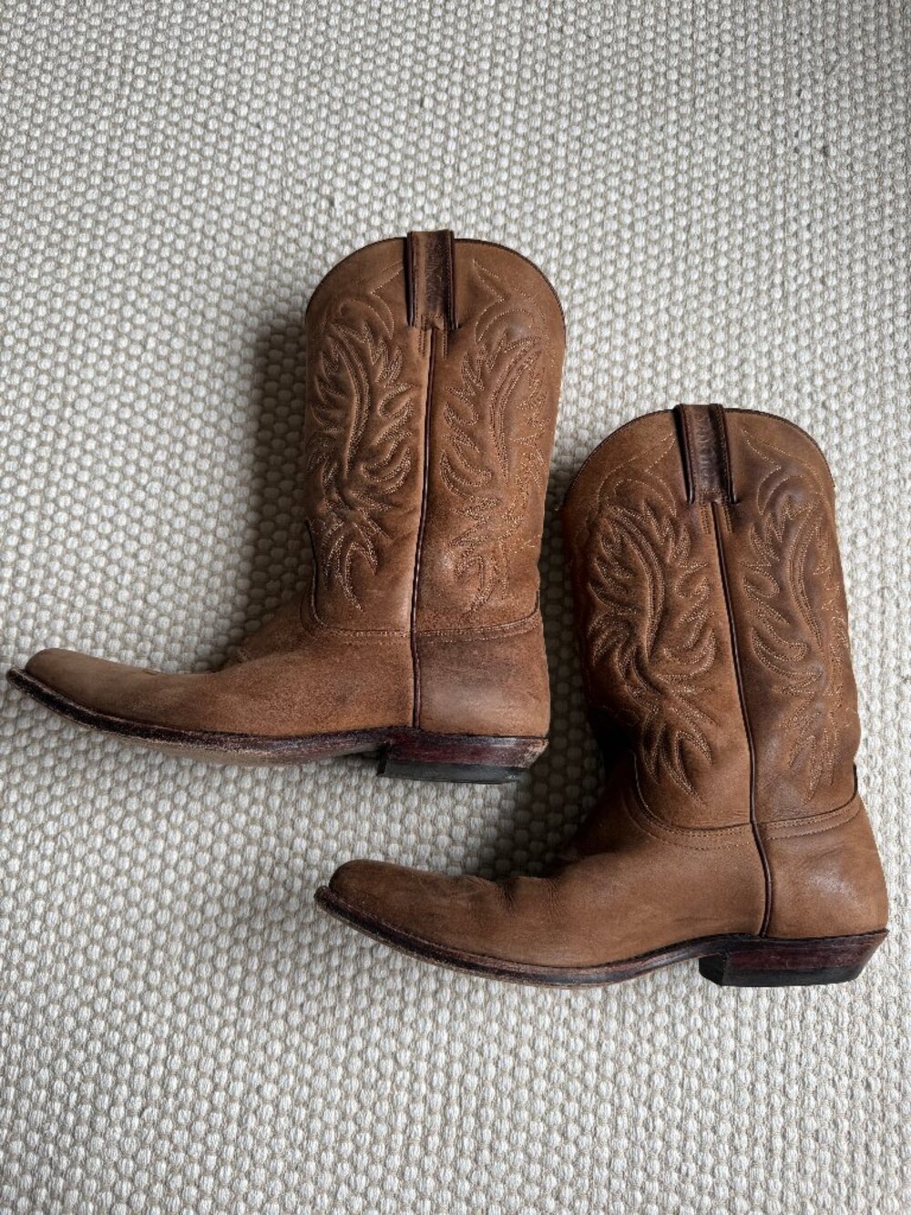 Sancho | Brown Leather Cowboy Boots Western Festival | Size 43 | Made in Spain